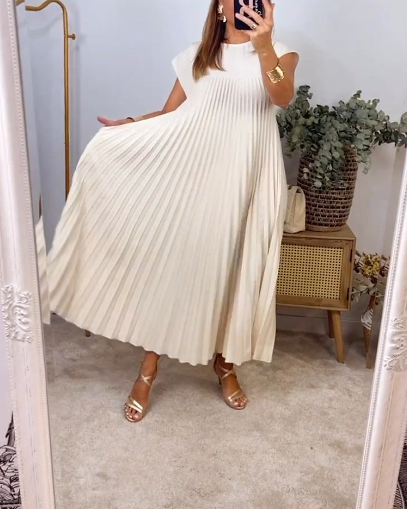 Fern | Women's Flowy Pleated Maxi Dress Cocktail