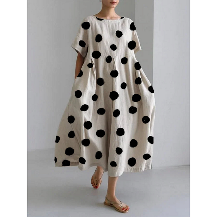 Valentina Women's Polka Dot Summer Dress - Vonnera