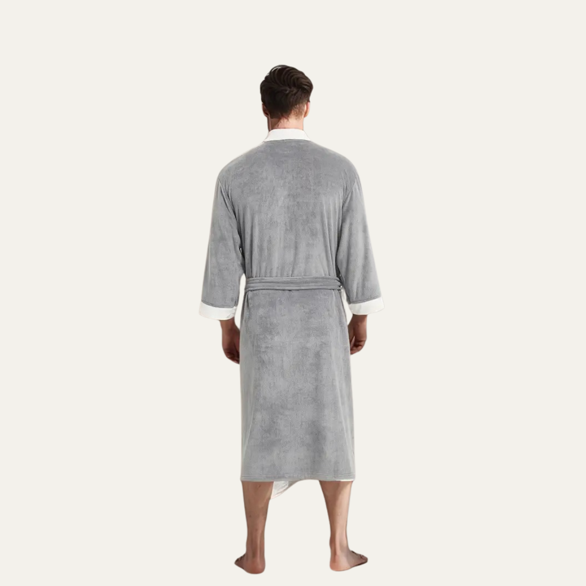 Men's Lightweight Spa Bathrobe Kimono Cotton