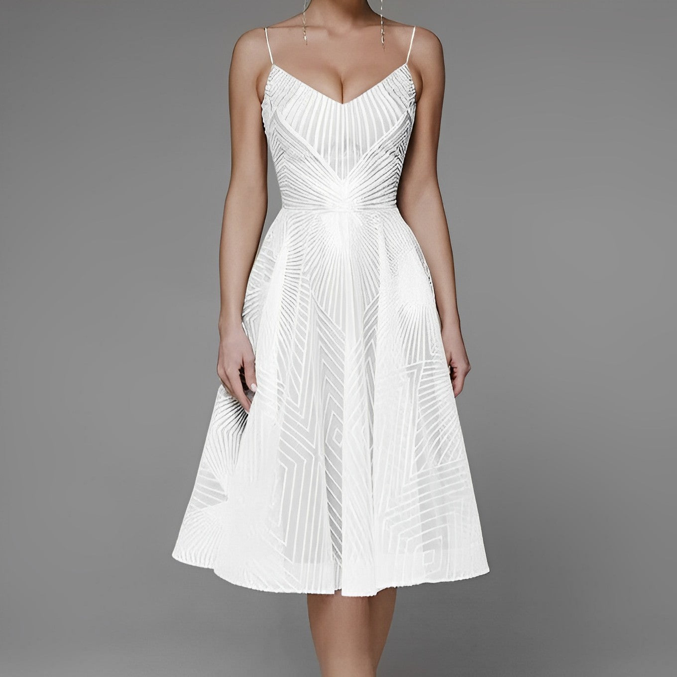 Women's Evening Dress Symmetry Line - Vonnera