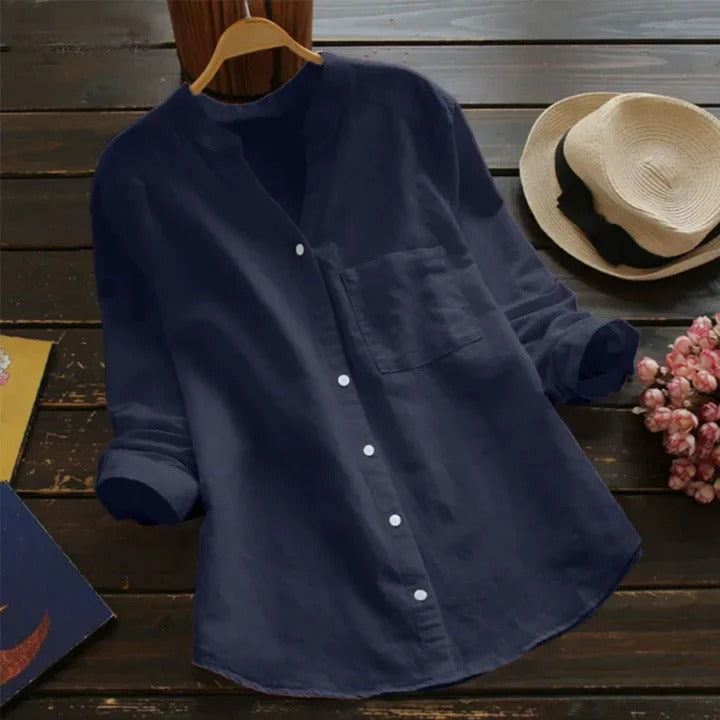 Women's Linen Cotton Blend Shirt