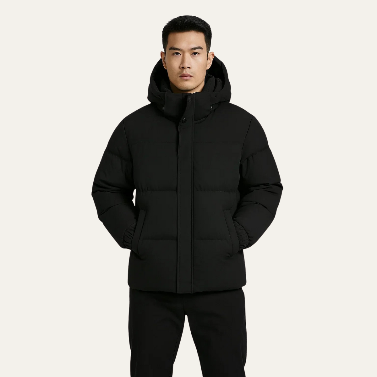Men's Insulated Hooded Puffer Jacket Warm