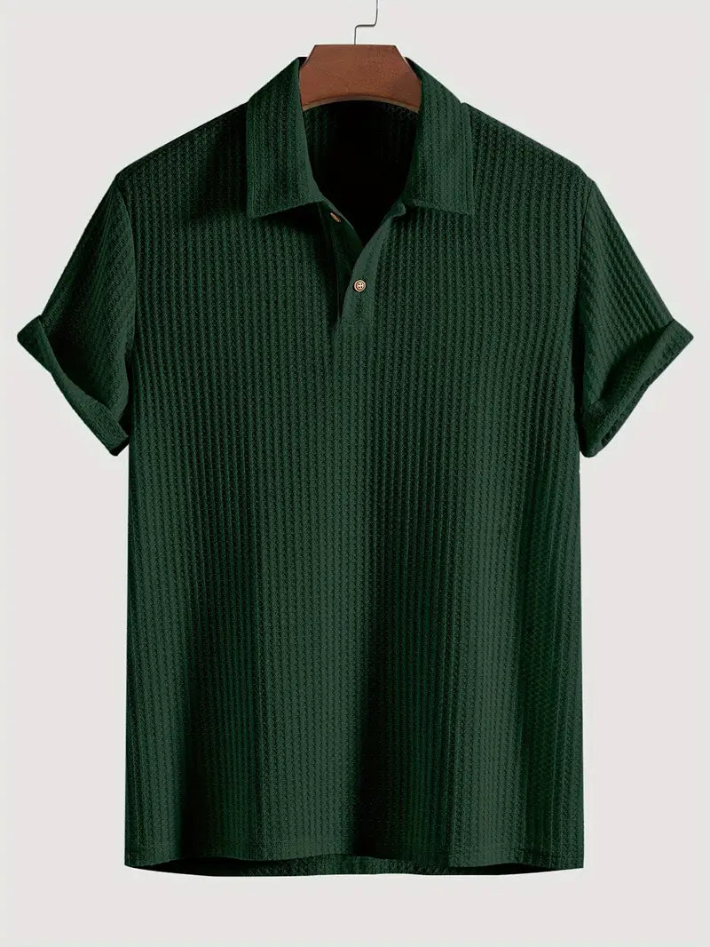 Men's Polo Shirt Solid Textured - Vonnera