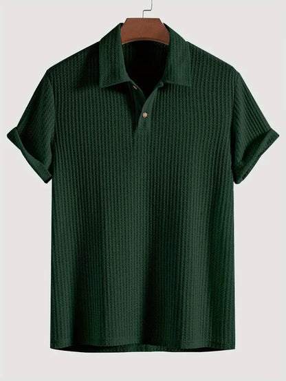 Men's Polo Shirt Solid Textured - Vonnera