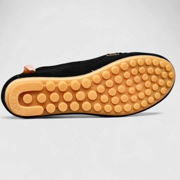 Ruby | Women's Suede Slip-On Loafers Flat Moccasin Shoes