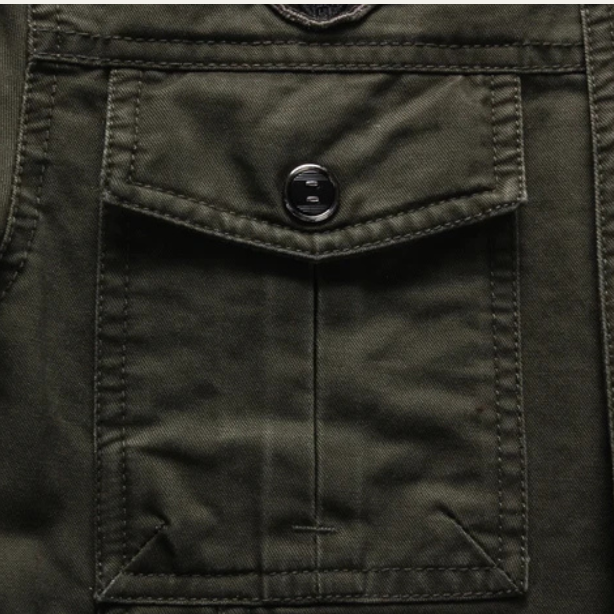 Men's Military Cargo Jacket Stand Collar