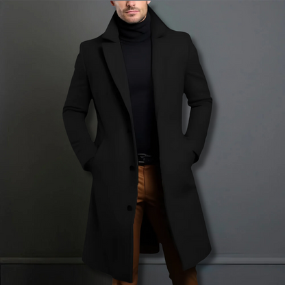 Stylish Long Overcoat Timeless Design