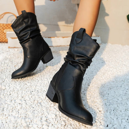 Women's Retro Cowboy Boots - Vonnera