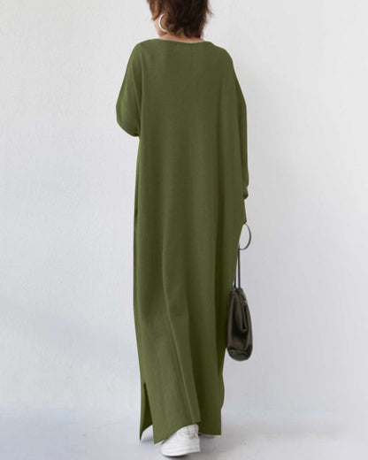 Women's Long Sleeve Winter Maxi Dress