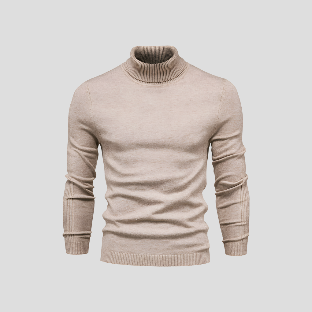 Men's Turtleneck Wool Sweater