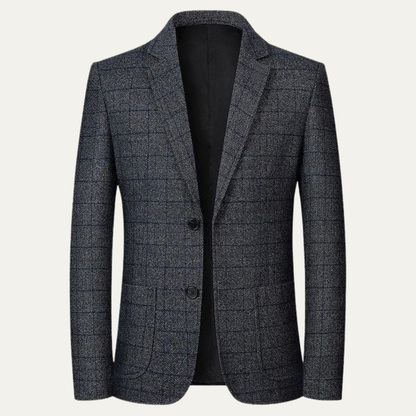 Men's Classic Plaid Blazer Check Pattern - Vonnera