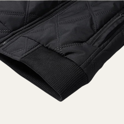 Mens Winter Fleece Jacket Quilted Padded Thick Lining