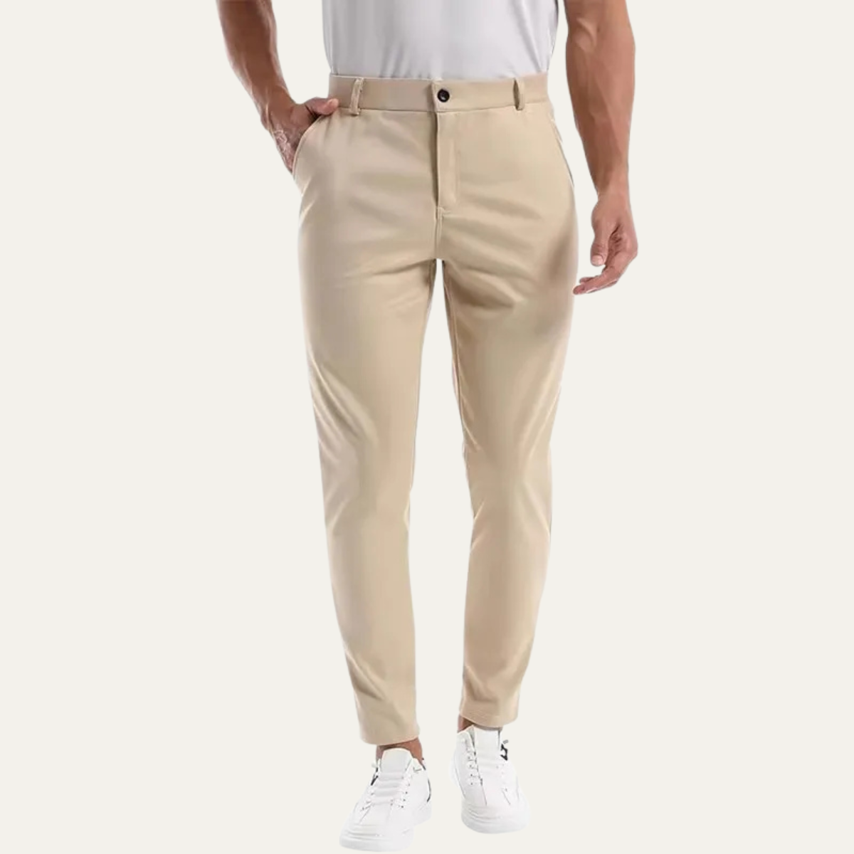 Peschiera Men's Slim Fit Dress Pants