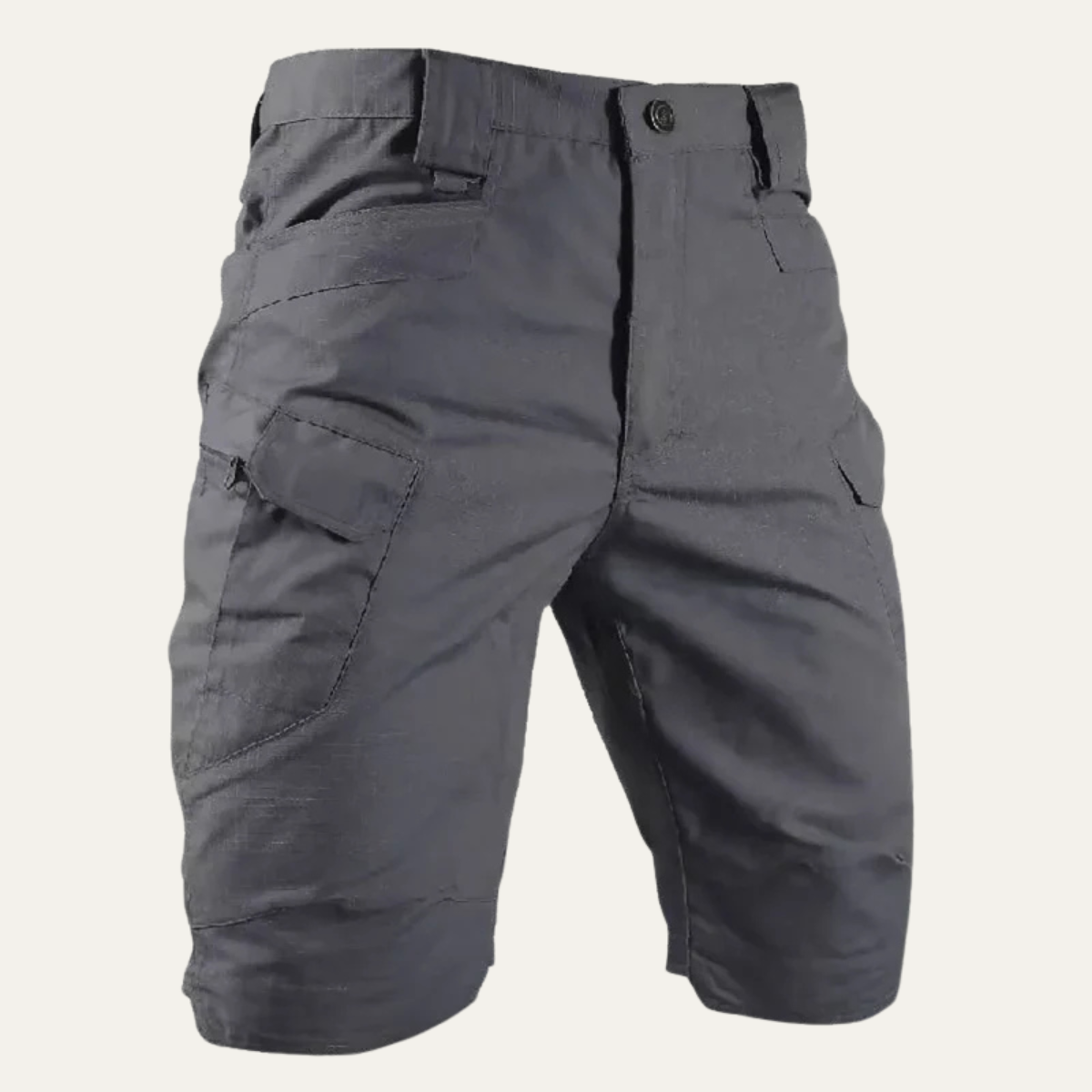 Men's Cargo Shorts Cotton Summer Beige