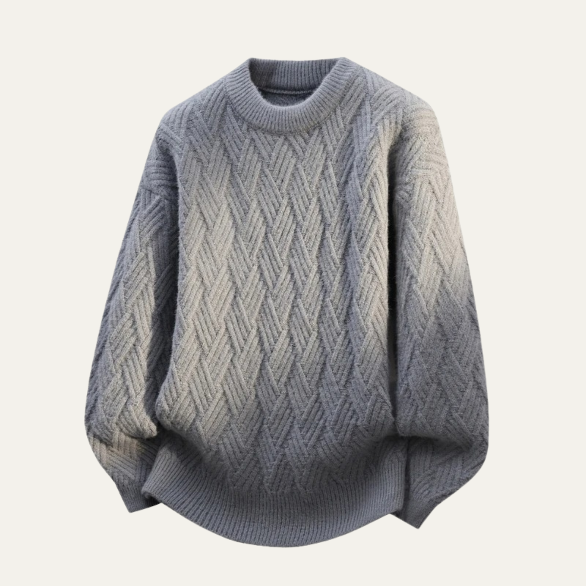 La Maddalena Men's Crew Neck Knitted Sweater Warm Winter