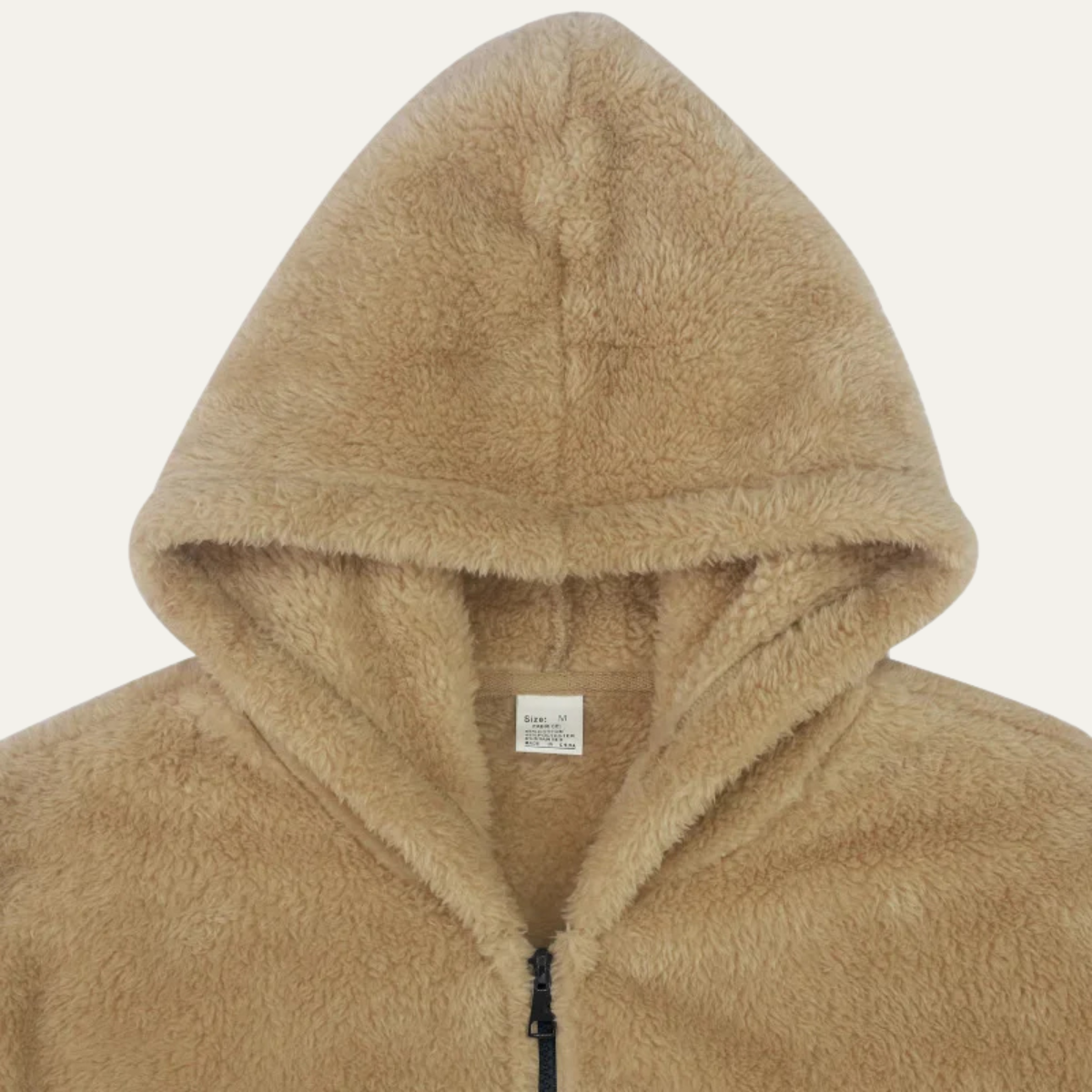 Men's Velvet Hoodie Fleece Jacket Soft Warm