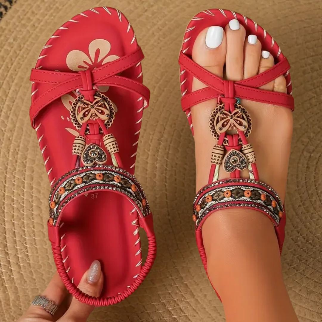 Women's Flat Strappy Sandals Open-Toe