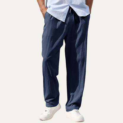Men's Linen Straight Leg Pants Lightweight