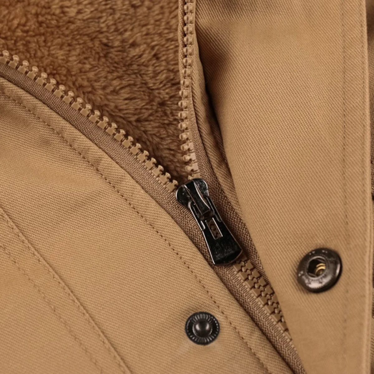 Men's Padded Cargo Jacket Insulated Winter