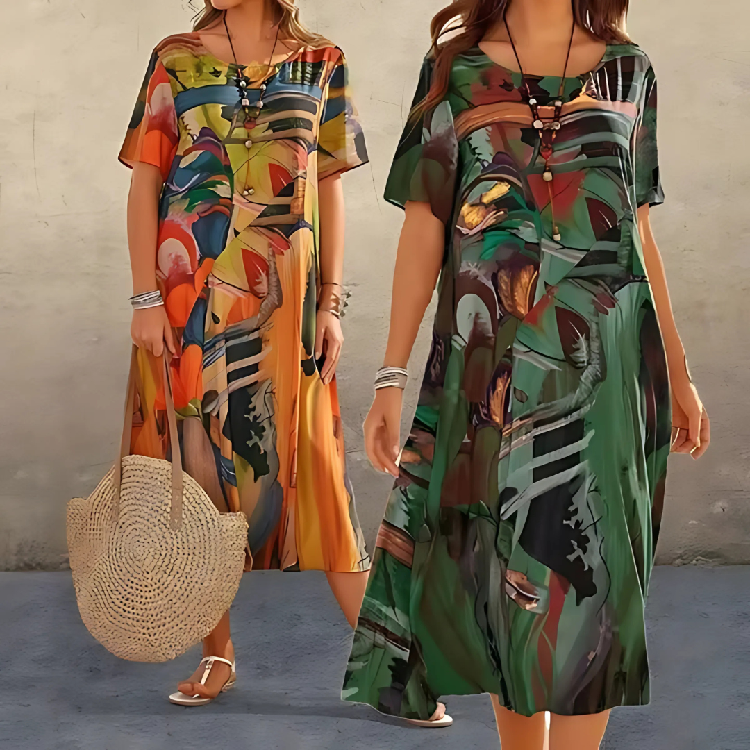 Elegant Women's Floral Dress