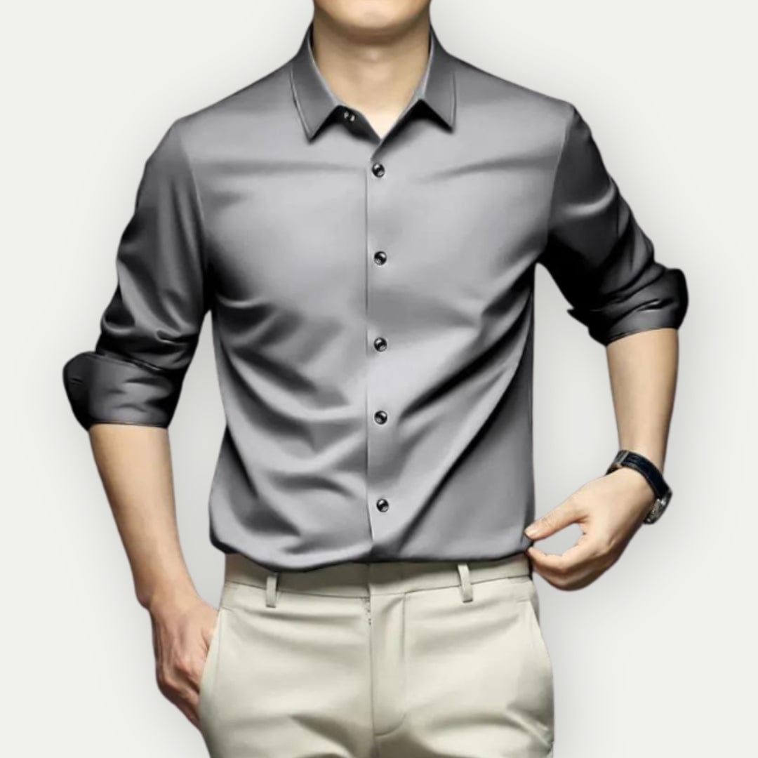Ami Men's Non-Iron Dress Shirt Wrinkle-
