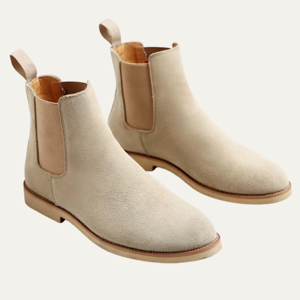 Men's Suede Chelsea Boots Ankle Brown - Vonnera
