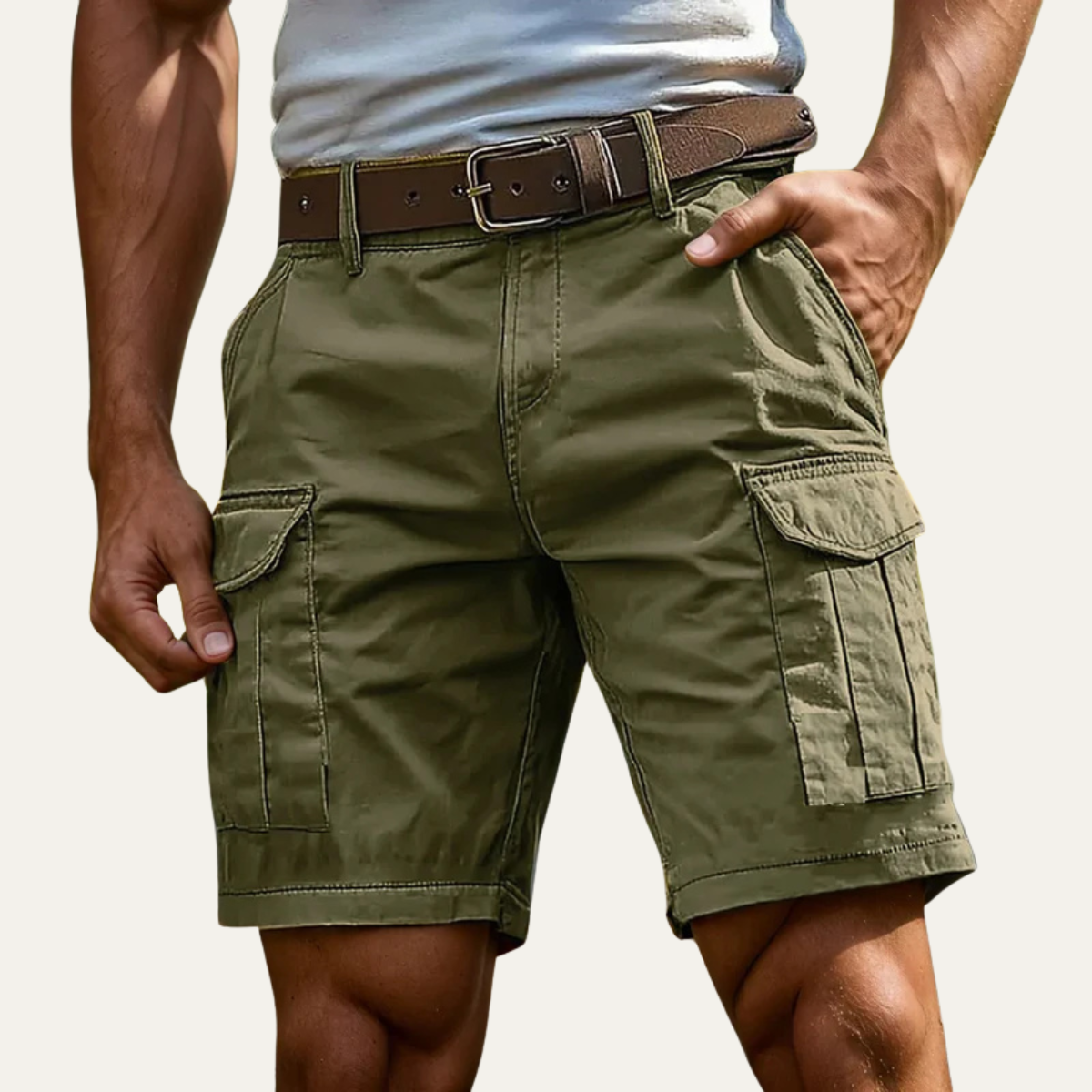Men's Summer Utility Shorts With Pockets