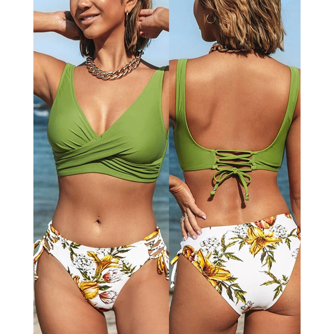 Women's 2-Piece Beach Bikini Set Vibrant Colors - Vonnera