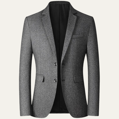 Men's Slim Fit Blazer Suit Turn Down Collar Navy