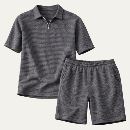 Ashcroft Men's Polo Shirt Shorts Set Casual Summer - Vonnera