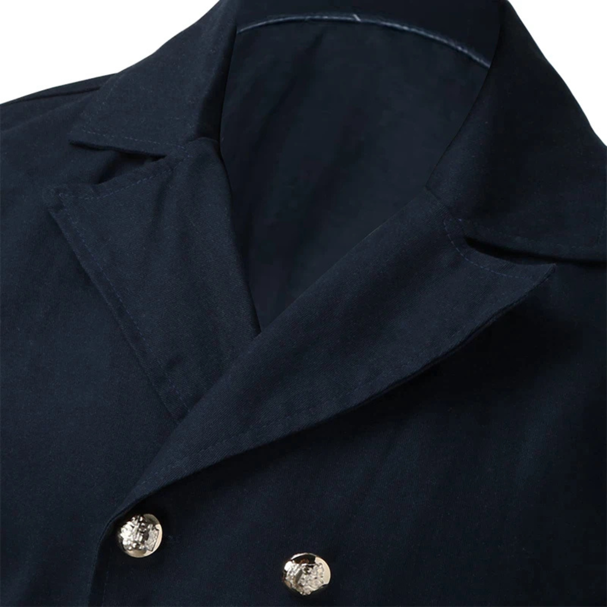 Winchester Men's Double Breasted Peacoat Wool Casual Navy