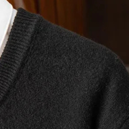 Men's Soft Knit V Neck Sweater Warm