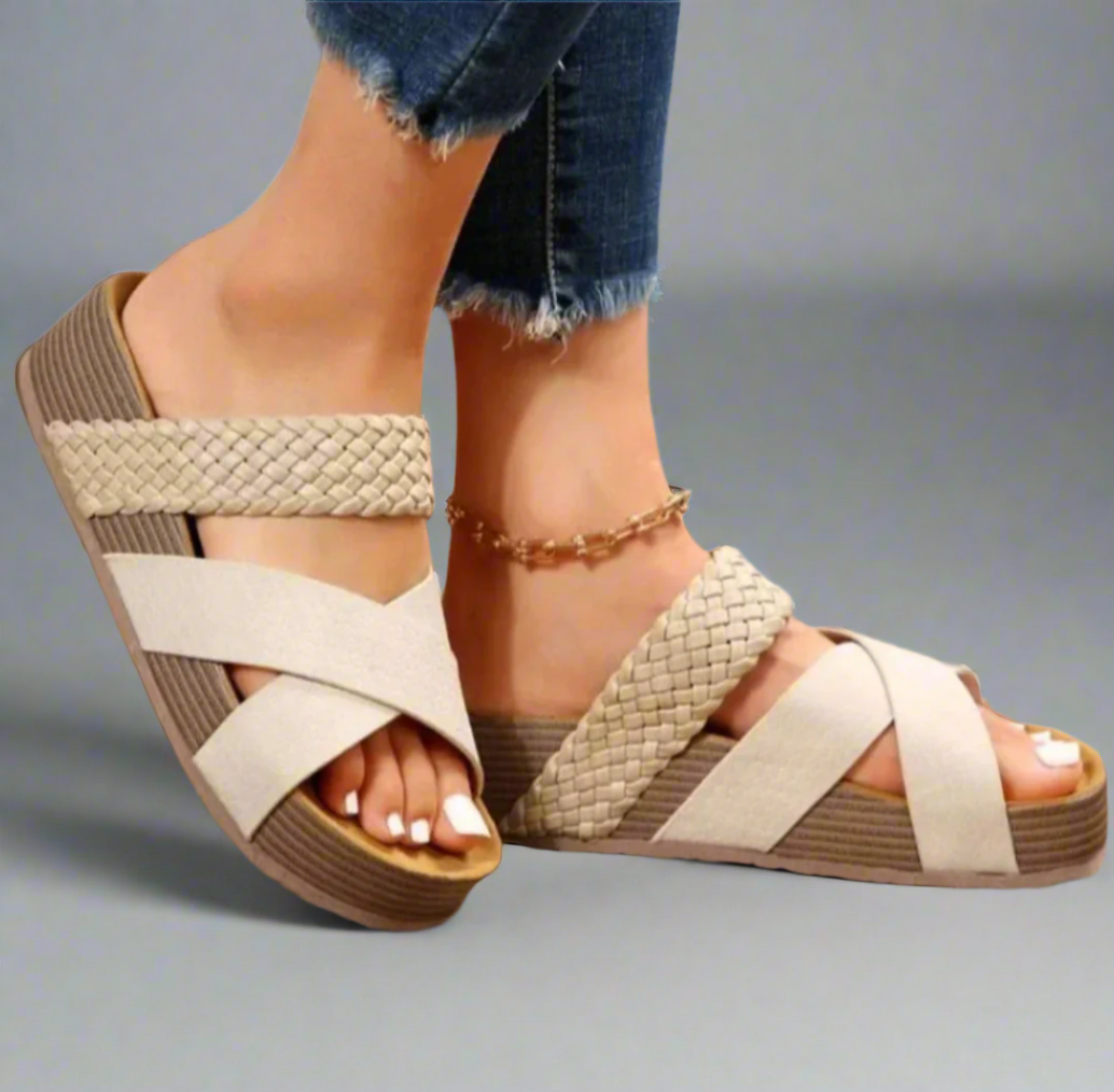 Women's Open-Toe Cross Strap Sandals
