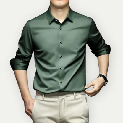 Ami Men's Non-Iron Dress Shirt Wrinkle-
