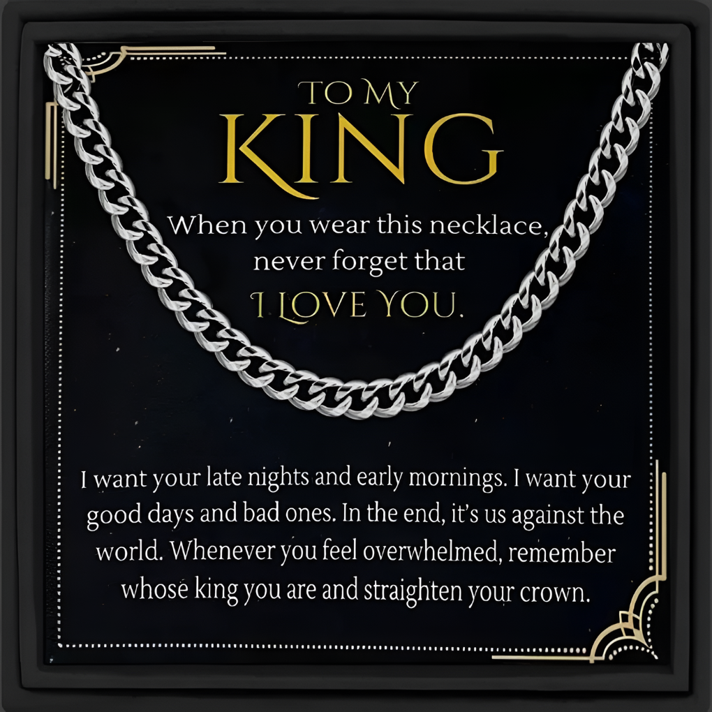 Men's Gold Cuban Link Chain Necklace