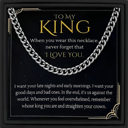 Men's Gold Cuban Link Chain Necklace