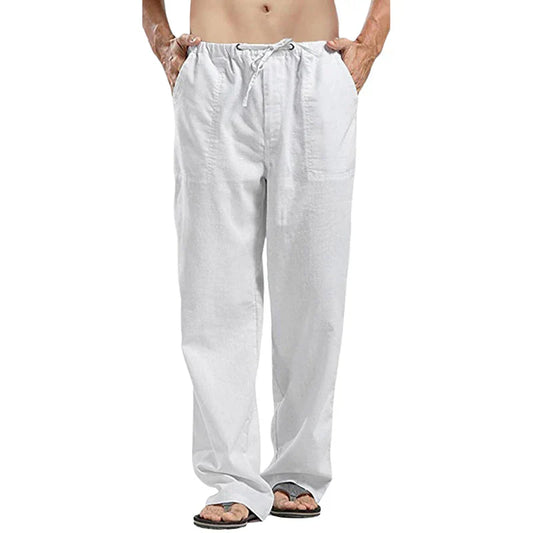 Men's Linen Pants Breathable Oversized Fit - Vonnera