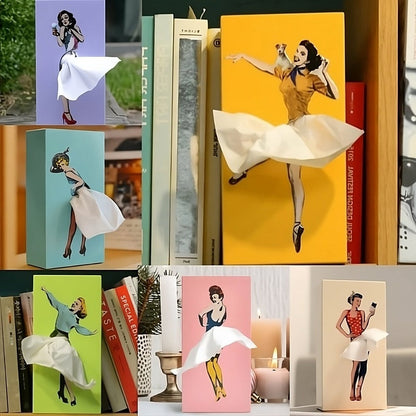 Women's Flying Skirt Tissue Box Cover - Vonnera