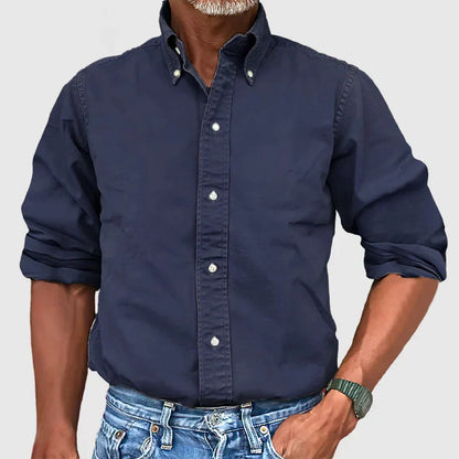 Men's Long Sleeve Shirt Classic Cotton