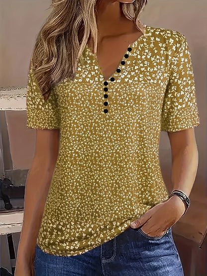 Women's V-Neck Short Sleeve Casual - Vonnera