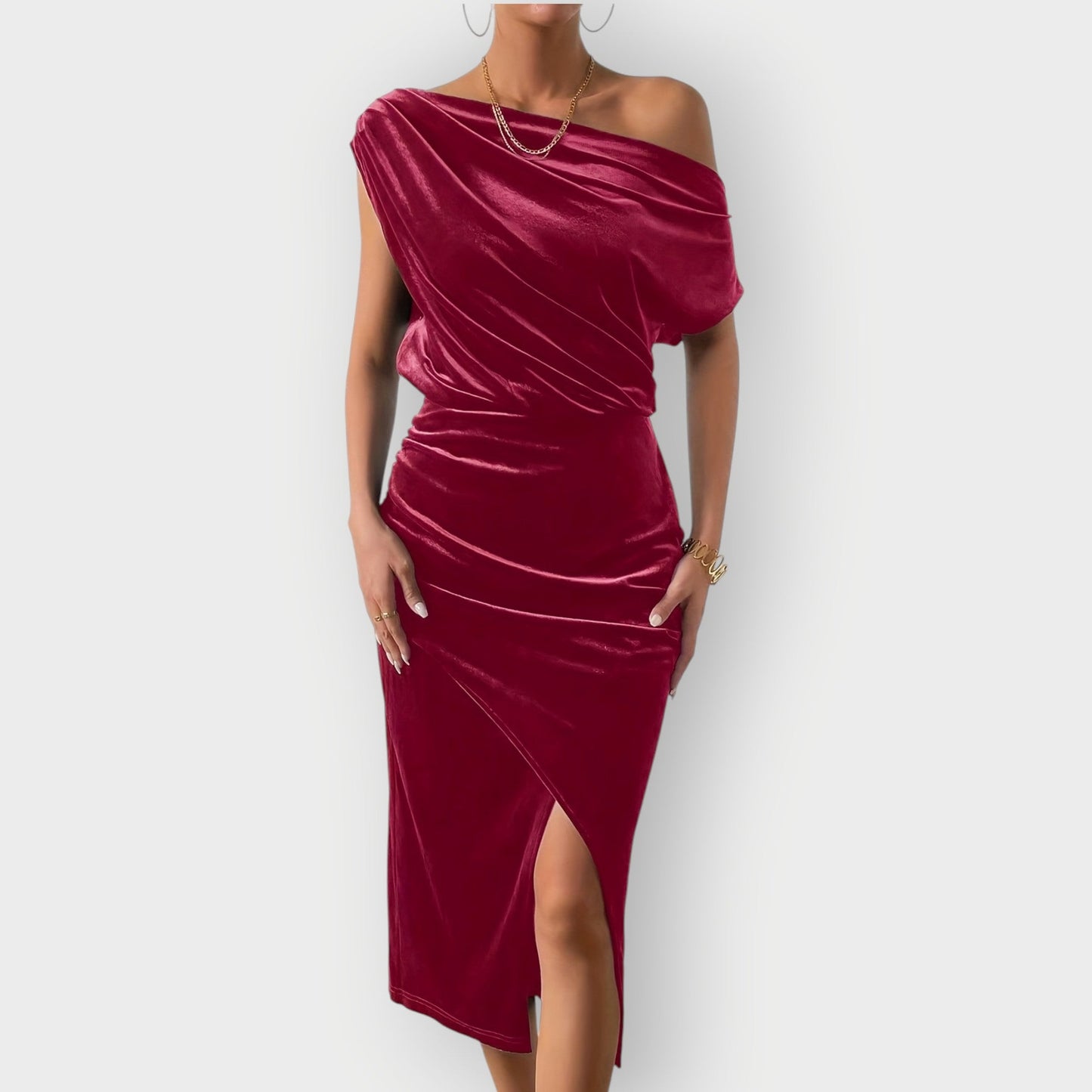 Women's Off Shoulder Midi Dress - Vonnera