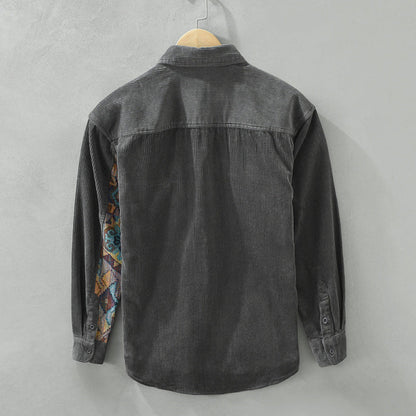 Men's Long Sleeved Shirt Classic Vintage Style