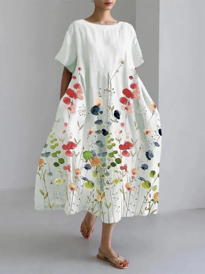 Liliana Women's Casual Floral Maxi Dress - Vonnera