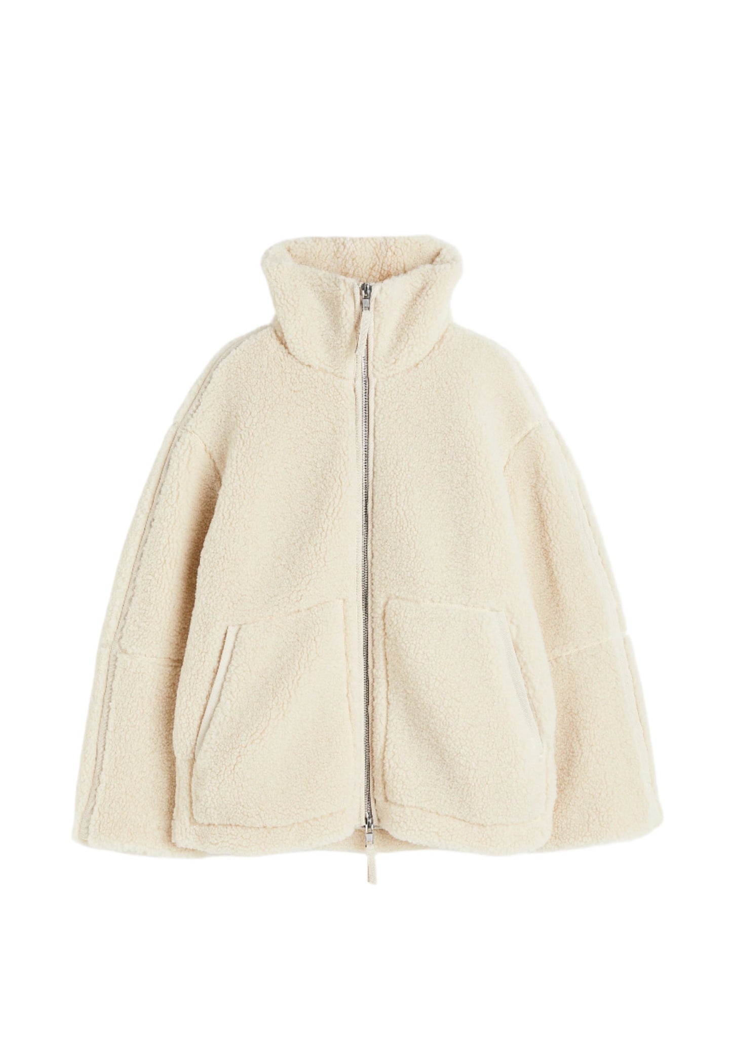 Soft Oversized Sherpa Fleece Jacket For Cold Weather