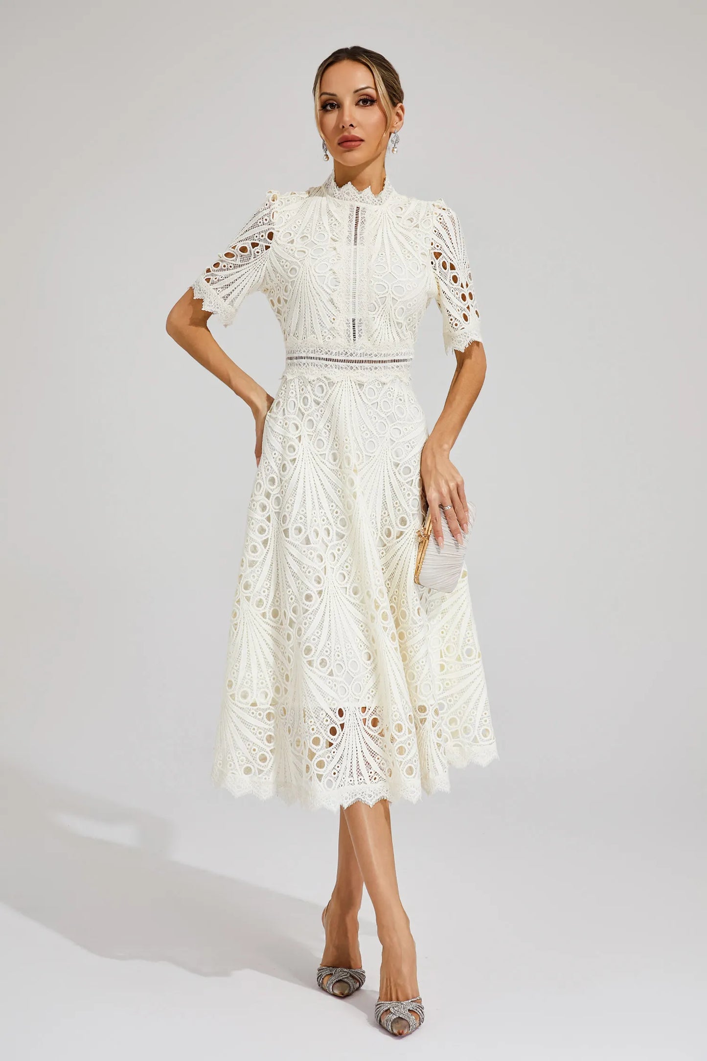 Aviana Women's Lace Midi Dress