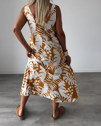 Felicity | Women's Sleeveless Draped Elegant Dress Evening