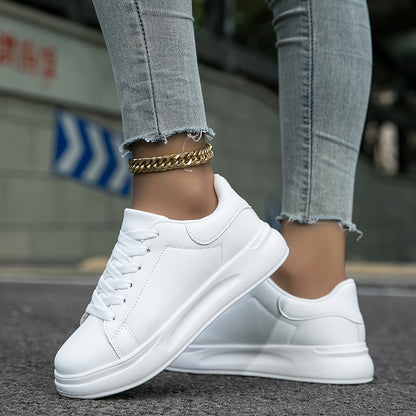 Women's Leather Sneakers Casual White