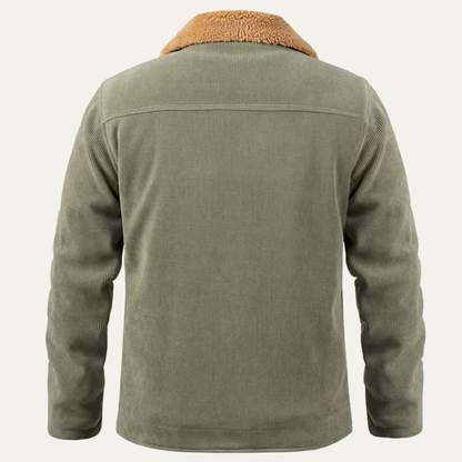 Men's Corduroy Sherpa Jacket Warm Winter