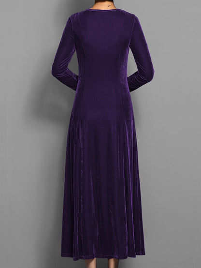 Women's Maxi Dress Flared Skirt
