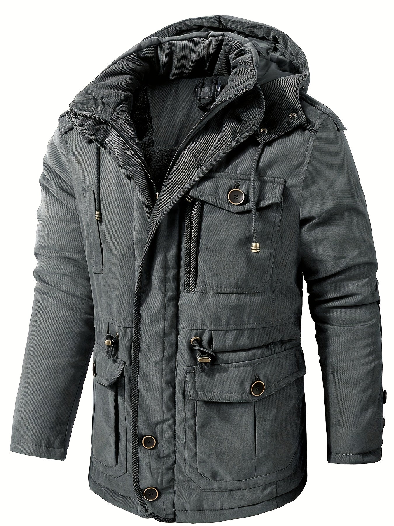 Men's Thick Padded Winter Jacket Outdoor Sports